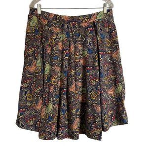 LuLaRoe Paisley Madison Skirt with Pockets